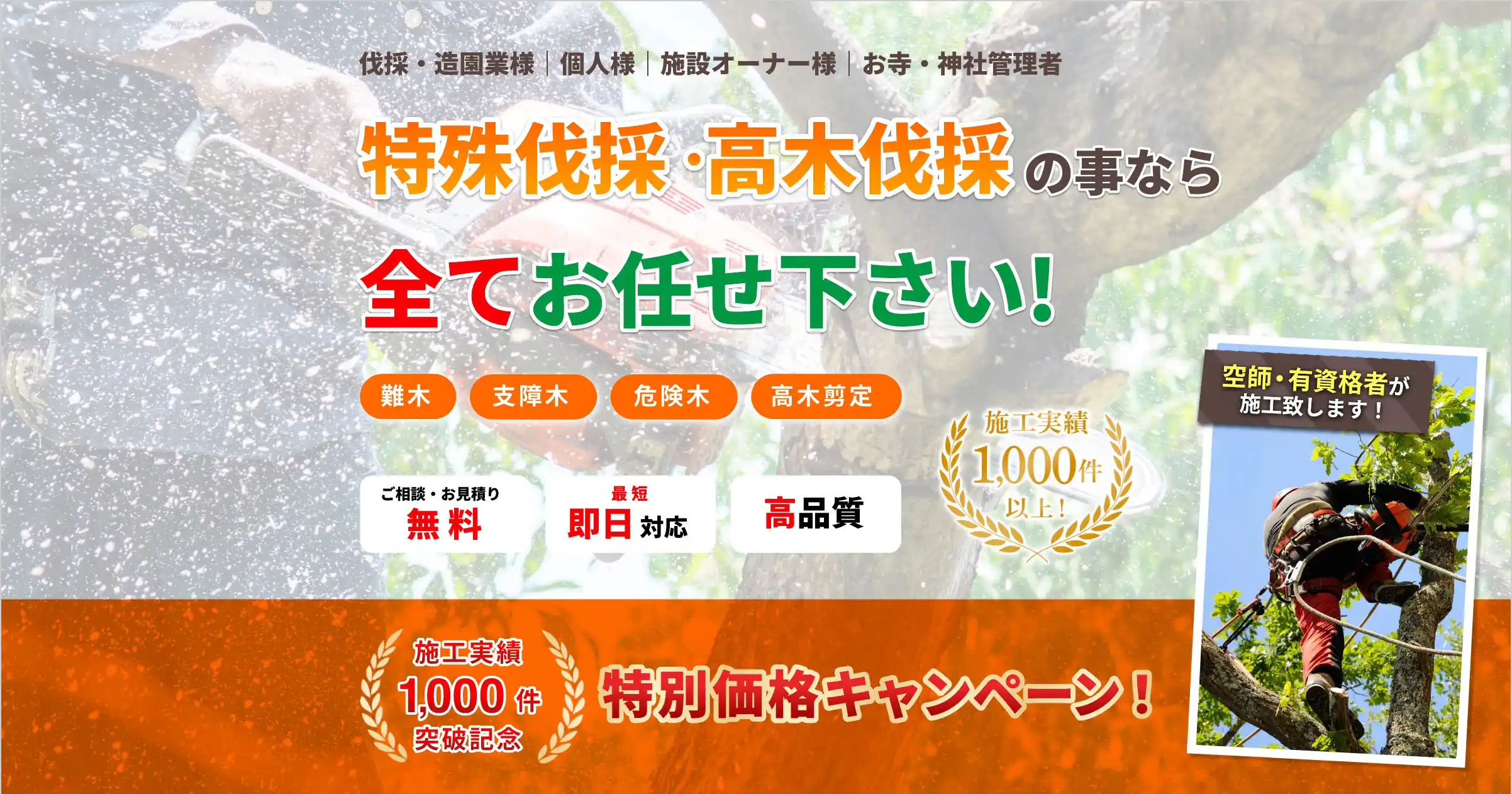 【滋賀県】庭木・高木・特殊伐採専門店 庭卯株式会社